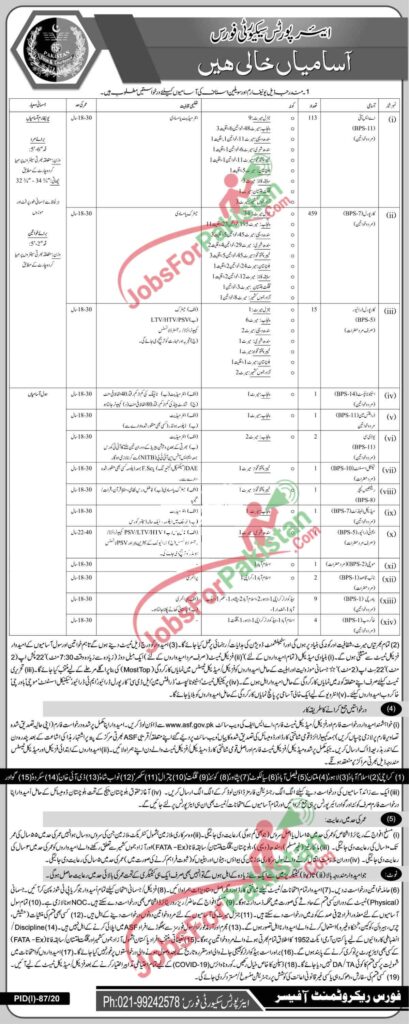 ASF Jobs 2020 Airport Security Force