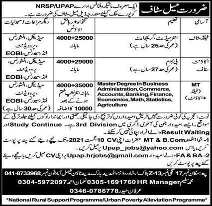 LATEST NRSP Bank Jobs official Advertisement 2021